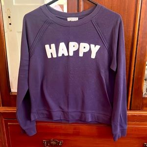 Purple “Happy” sweatshirt
